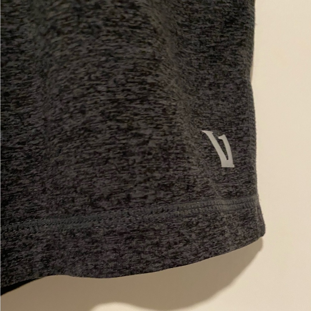 Vuori Men's Ponto Performance Short 7” Charcoal Heather Drawstring - Picture 4 of 7